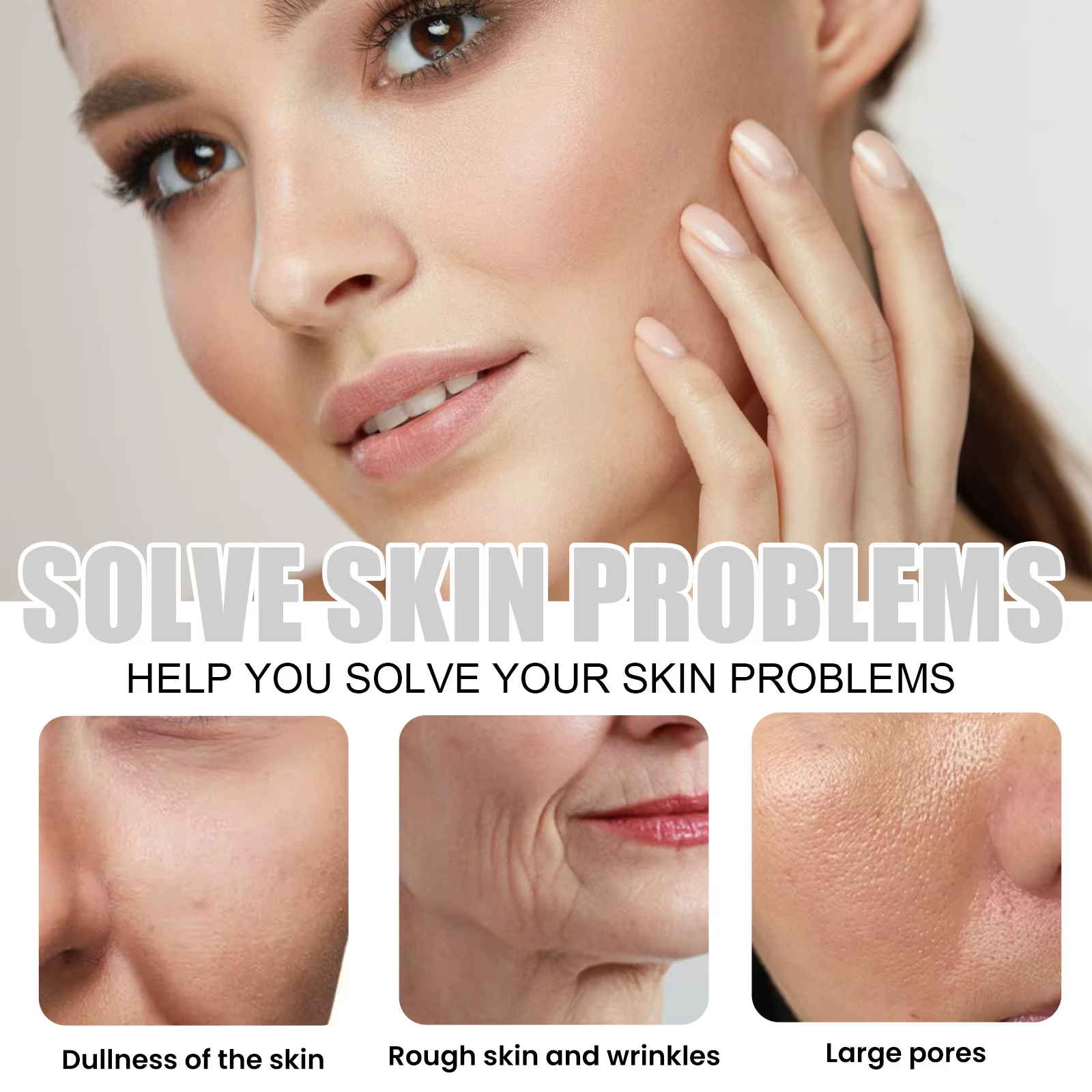 Ginseng visage Essence Anti-âge décoloration ridules rides dissolvant resserrement éclaircissant hydratant acide hyaluronique sérum