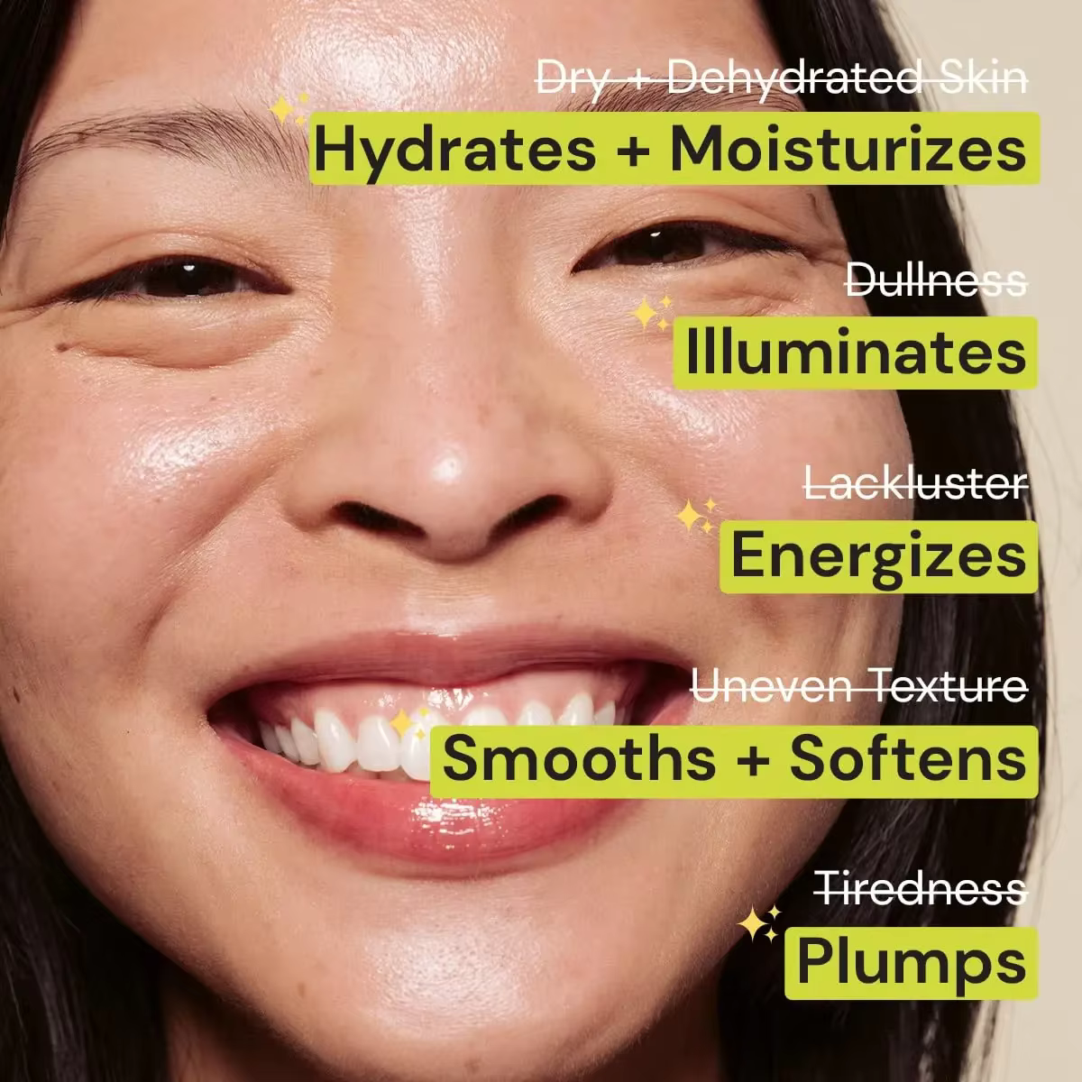 Crème énergisante pour le visage au collagène - Pour peaux sèches et ternes