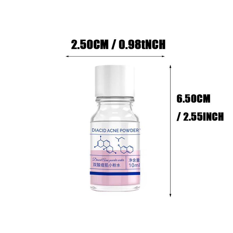 Essence d'acné concentrée d'acide salicylique rose de 10 ml - contenant