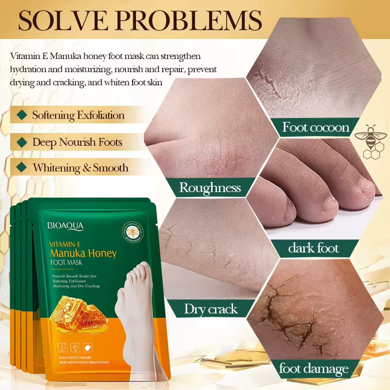 Masque pour les pieds à la vitamine E