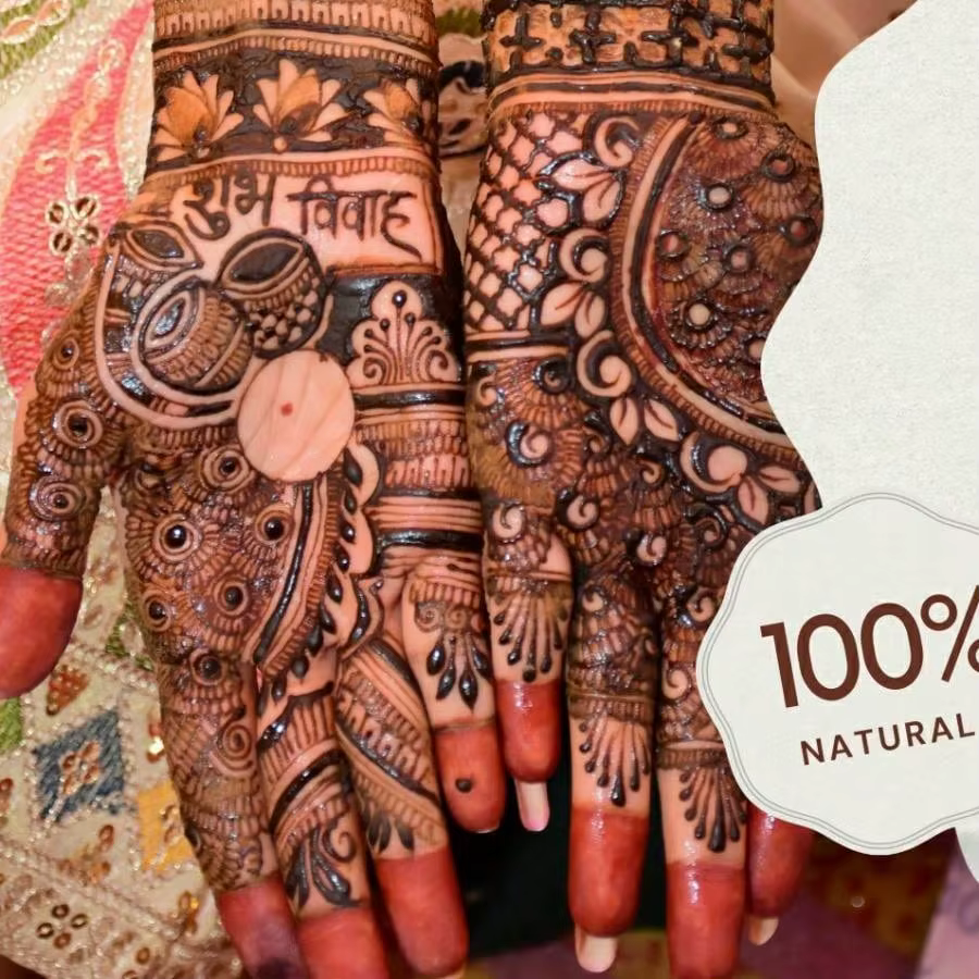 1/3 pièces crème au henné brun biologique naturelle pure