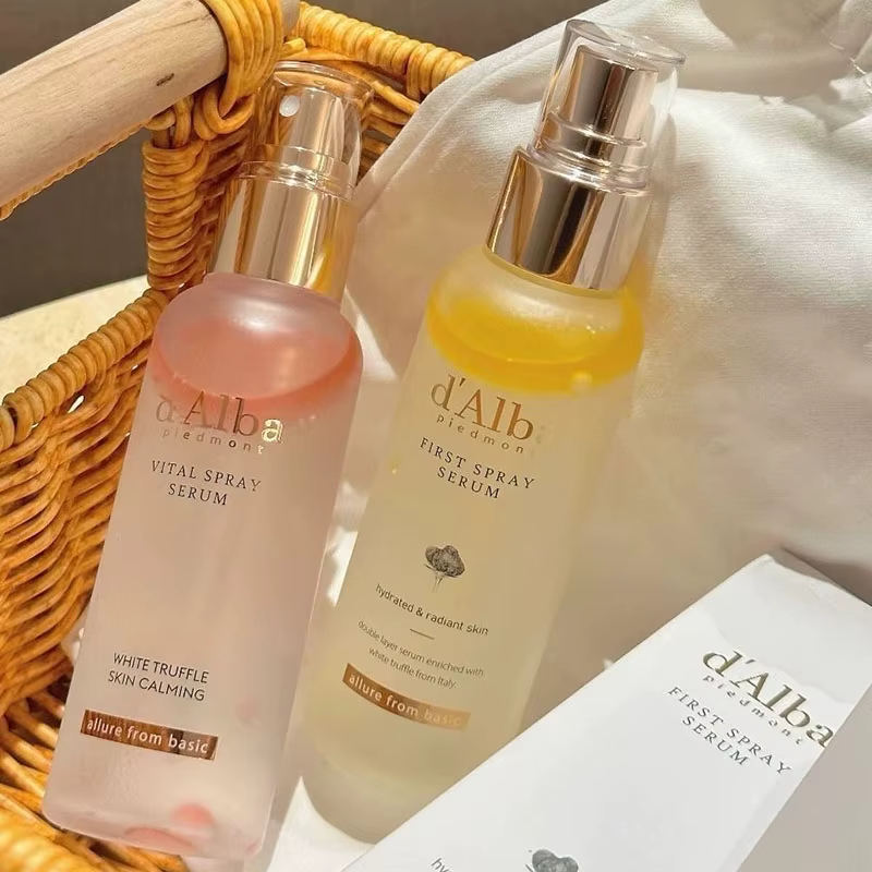 DAlba Corée Sérum Tonique à la Truffe Blanche 100ml, Spray Fixateur Visage Hydratant et Éclatant, Brume Essentielle Hydratante et Nourrissante pour le Soin de la Peau