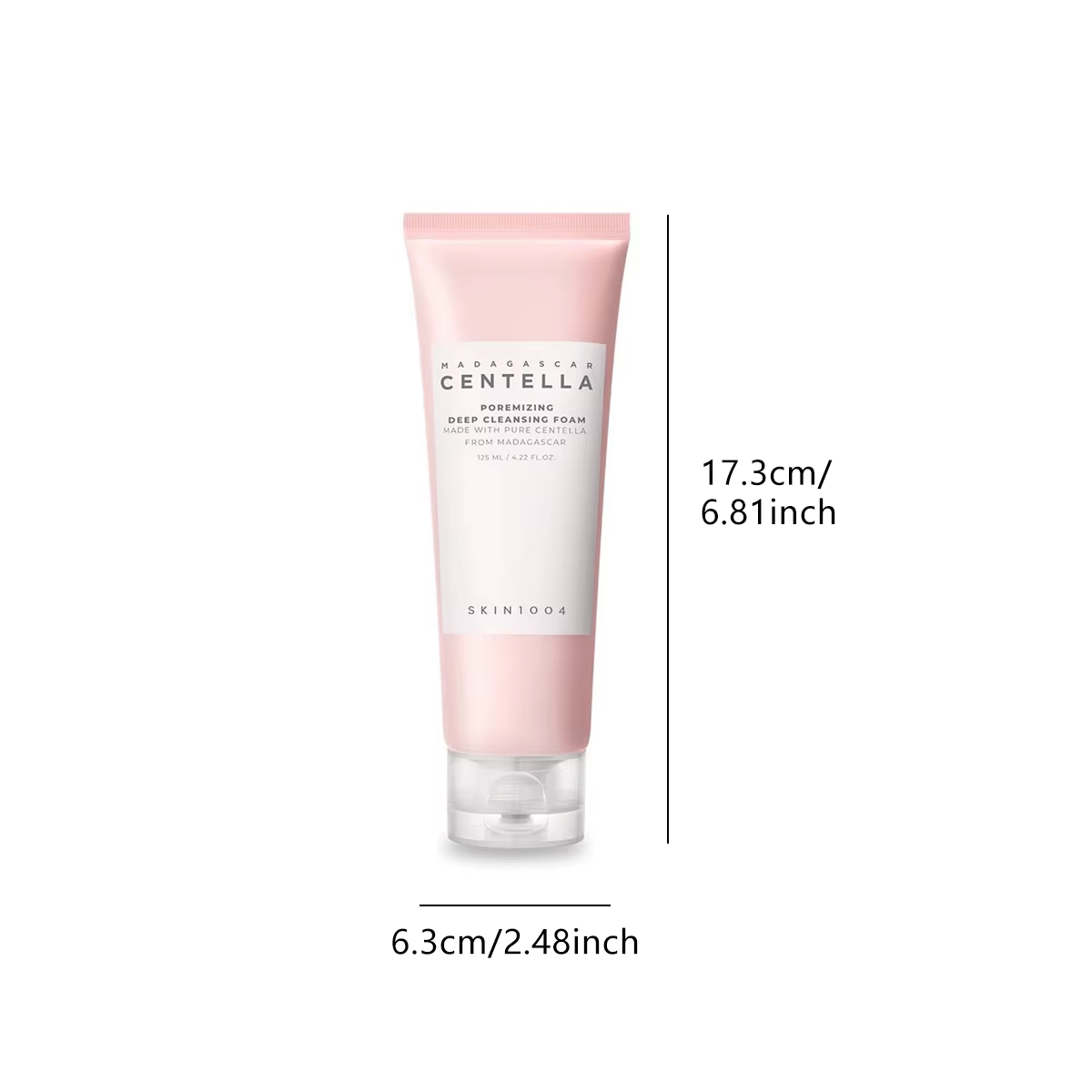 SKIN1004 Madagascar Centella Poremizing Deep Cleansing Foam 125ml, Mousse volumineuse, Nettoyage complet, Soins de la peau coréens, Maquillage coréen