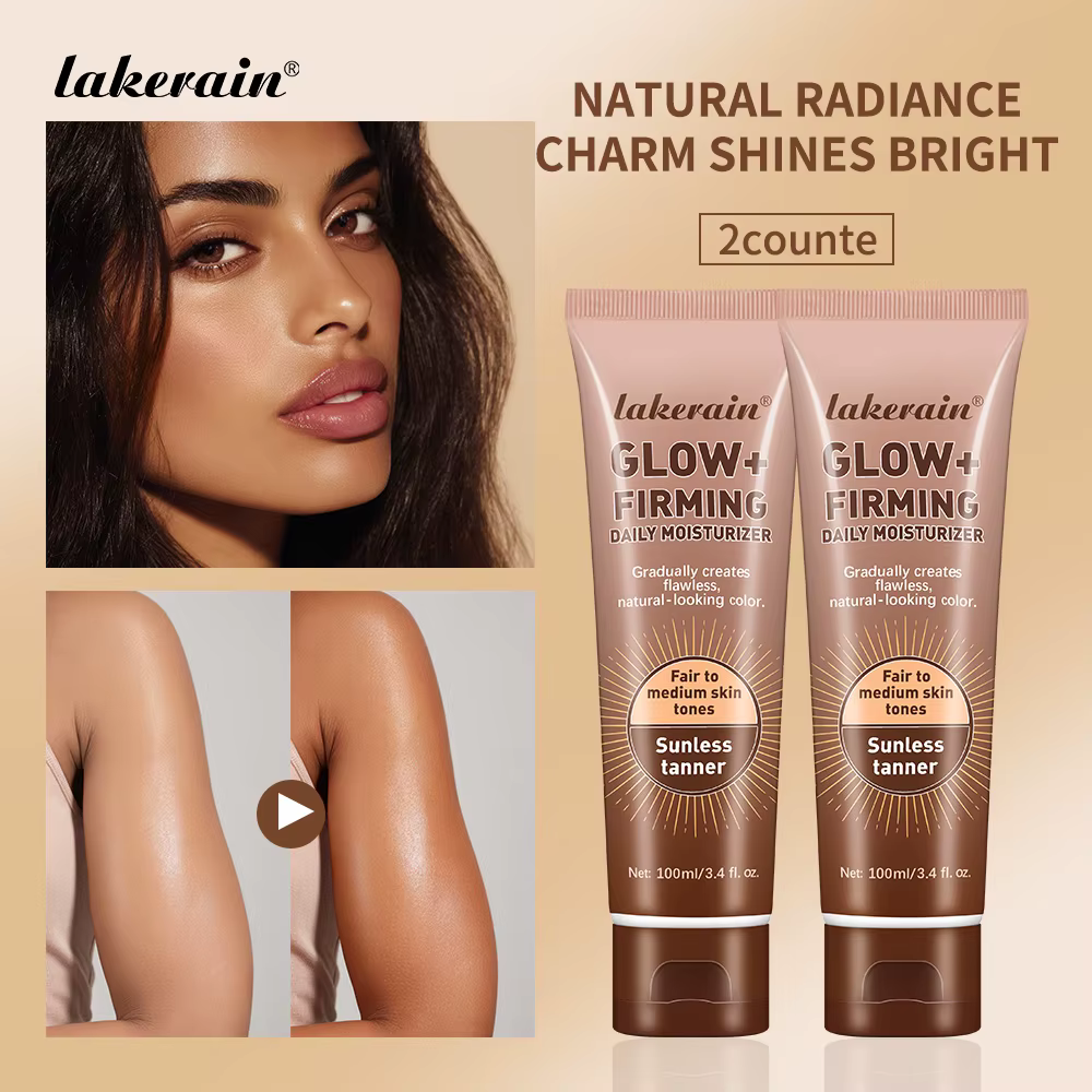 Crème Bronzante Visage et Corps Longue Durée – Autobronzant Naturel Nourrissant et Protecteur Contre les Rayons UV