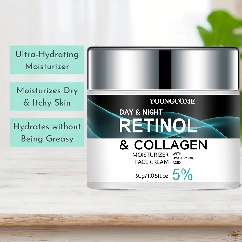 La crème au rétinol favorise l'élasticité de la peau et le lustre hydratant liftant raffermissant collagène crèmes blanchissantes pour le visage blanchissant lisse
