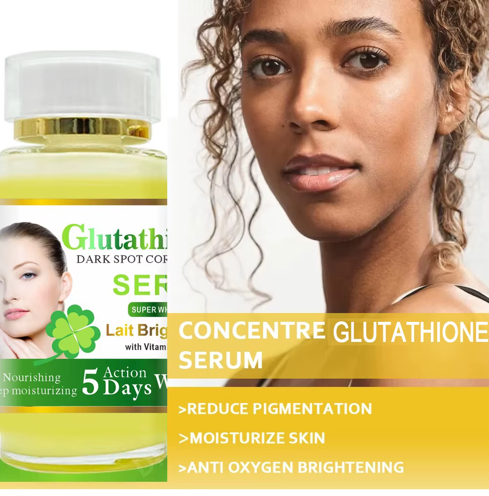 Sérum au glutathion 120 ml pour le visage et les yeux pour éclaircir la peau