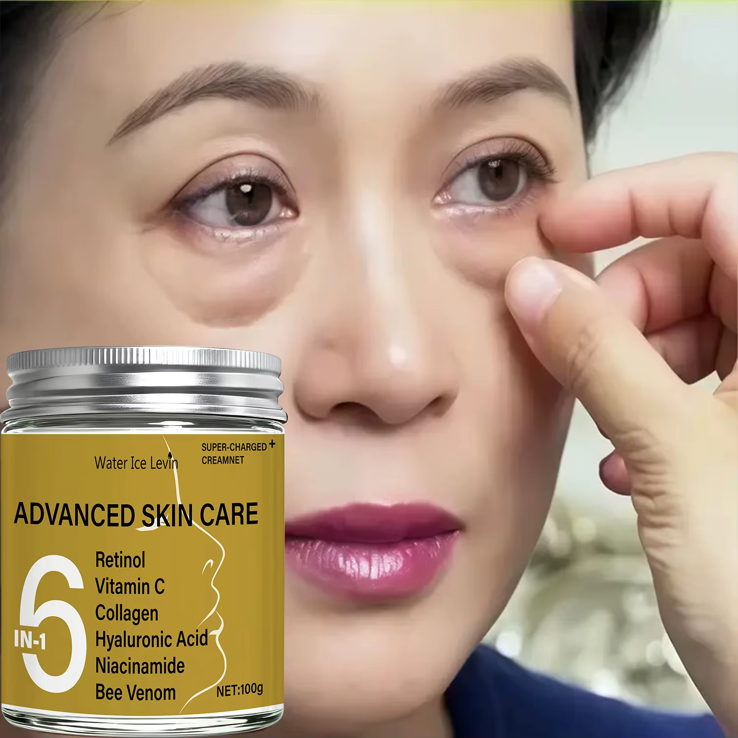 Crème Visage Avancée Hiver - Complexe Rétinol, Vitamine C et Venin d'Abeille, Éclat et Fermeté, Formule Multi-Actions pour Peau Radieuse