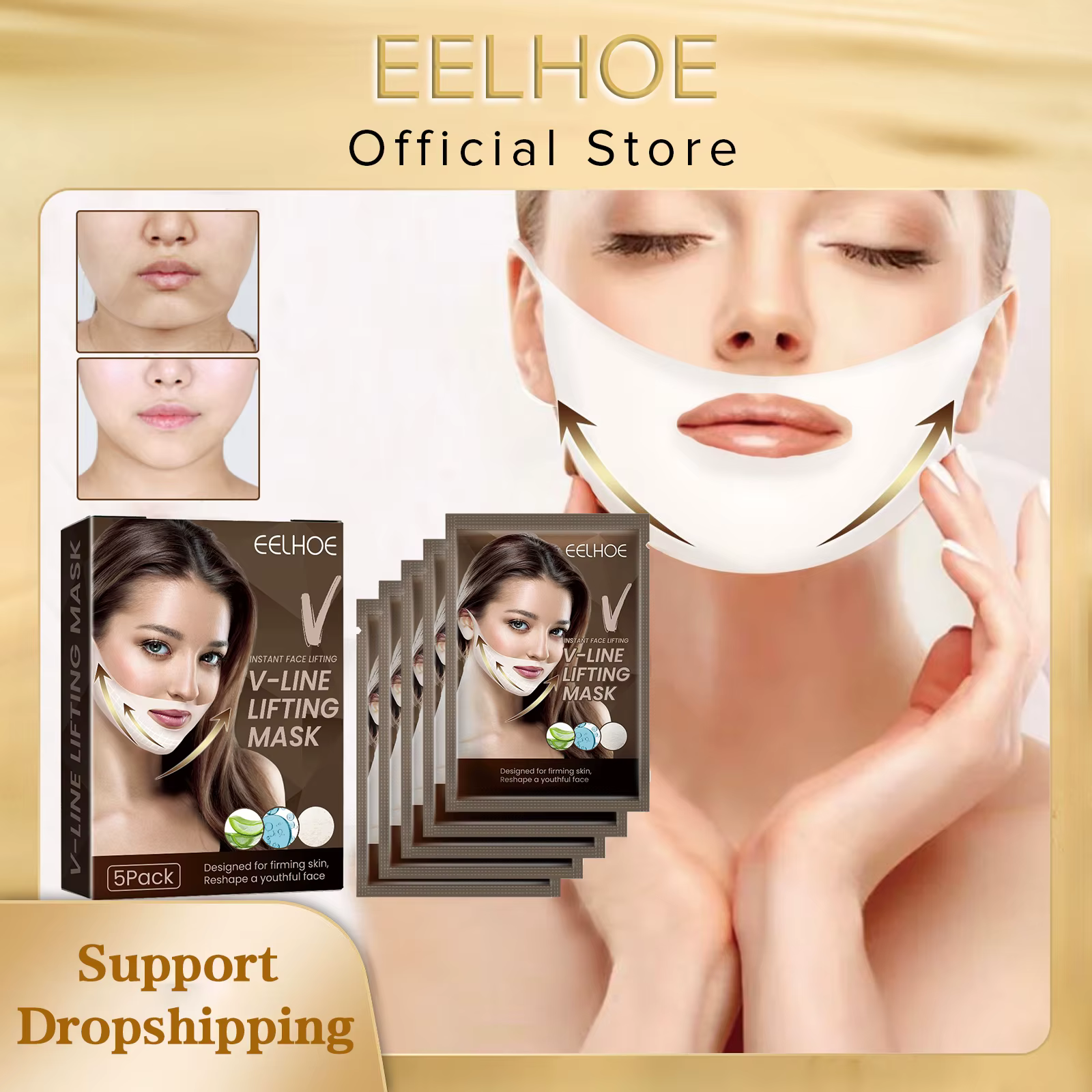 EELHOE masques de Lifting du visage V façonnage