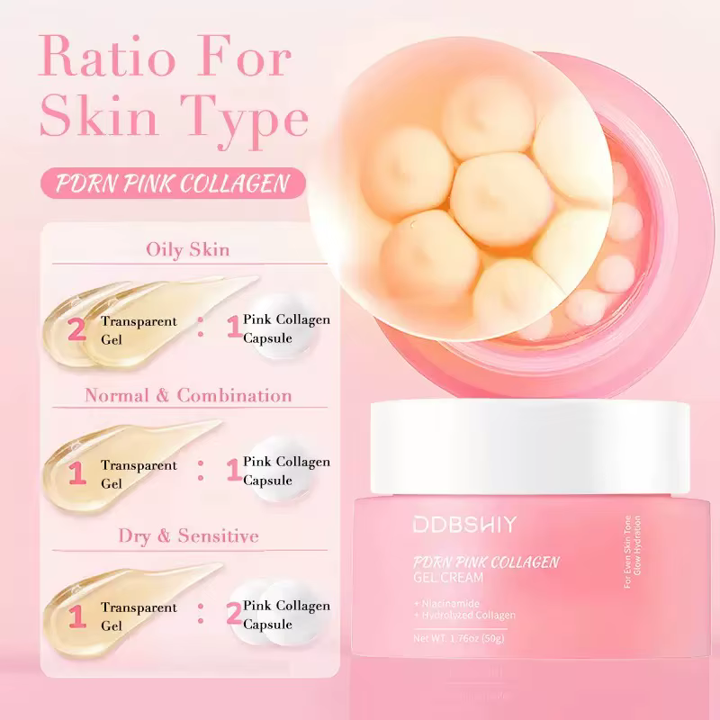 Crème pour le visage au collagène et aux perles pour femmes