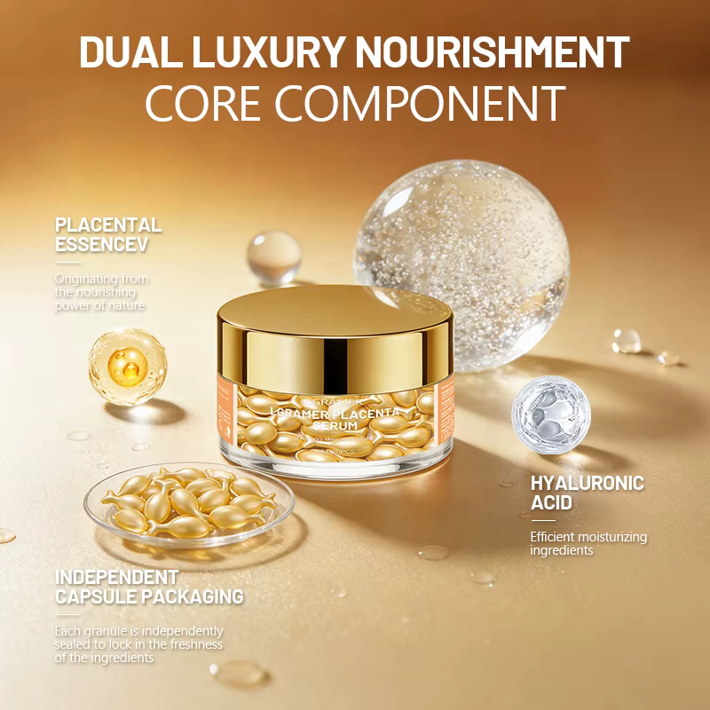 30/60/120 Capsules d'Essence Visage Hydratante en Profondeur à la Vitamine E