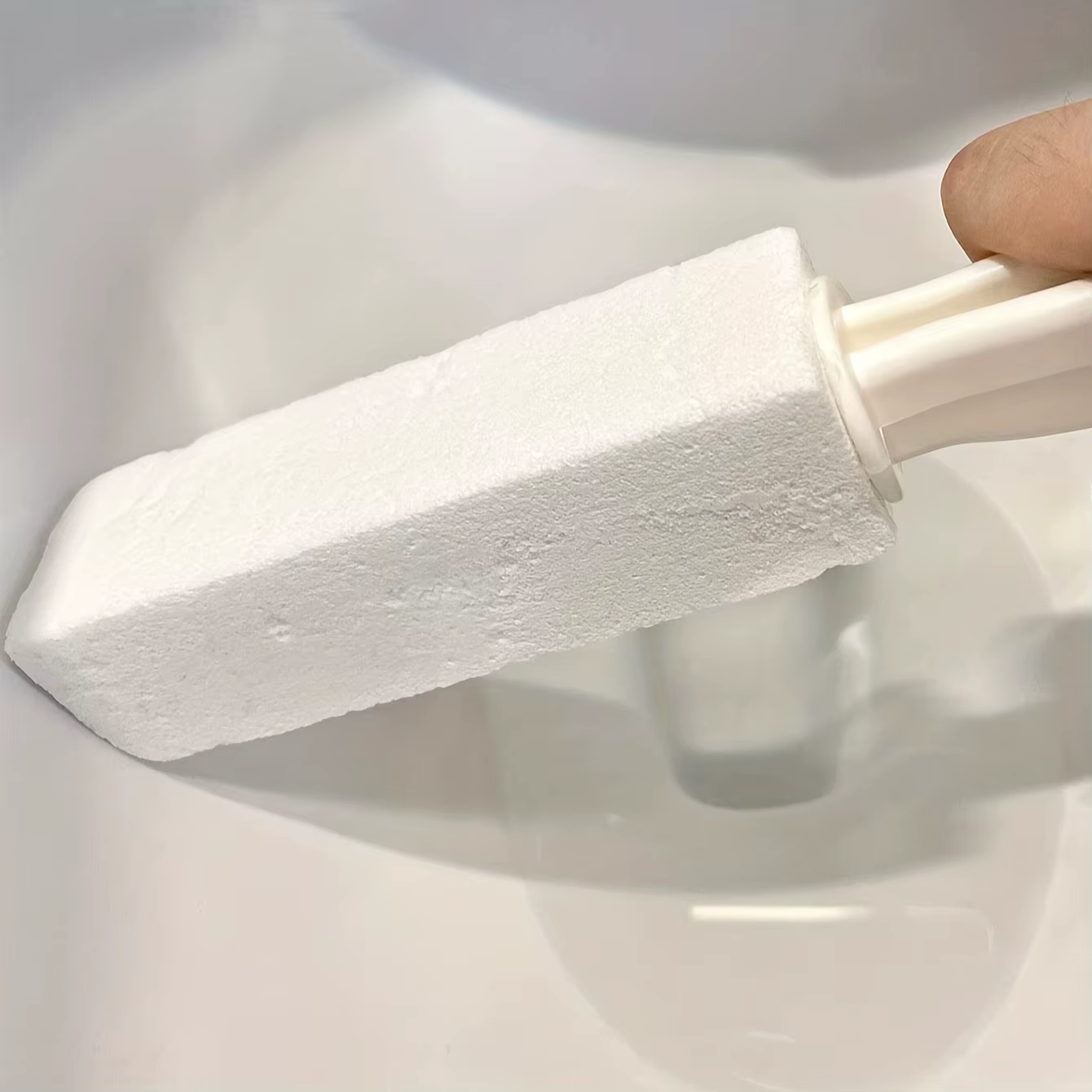 1 pièce-utiliser ce nettoyeur de toilettes en pierre de pomme pour éliminer les anneaux d'eau dure et plus tenaces-perfectes pour le nettoyage de la maison, les outils de salle de bain
