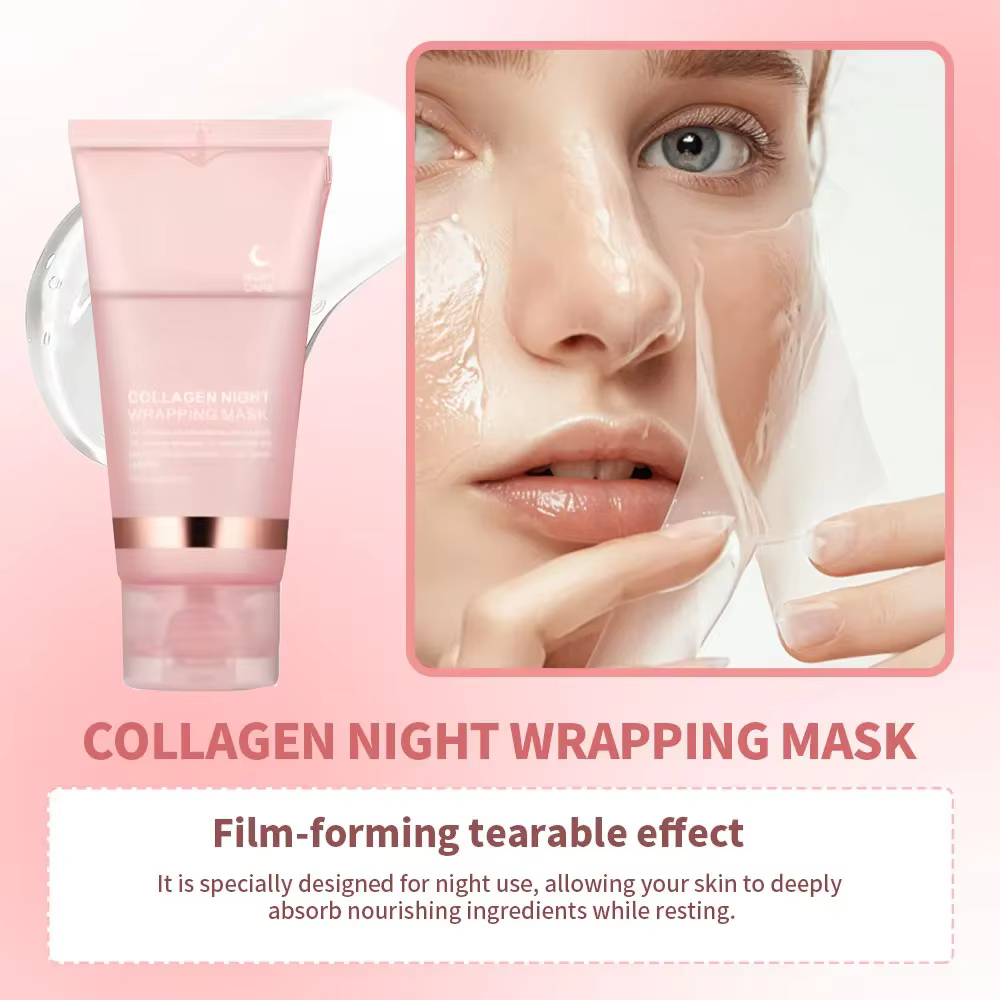 Ensemble masque et brosse pour le visage au collagène