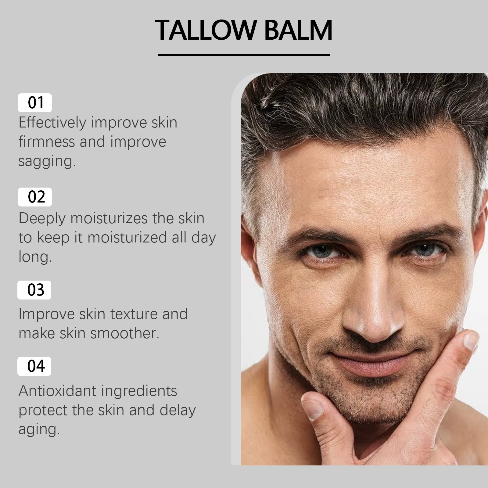 Crème raffermissante pour le visage East Moon pour hommes