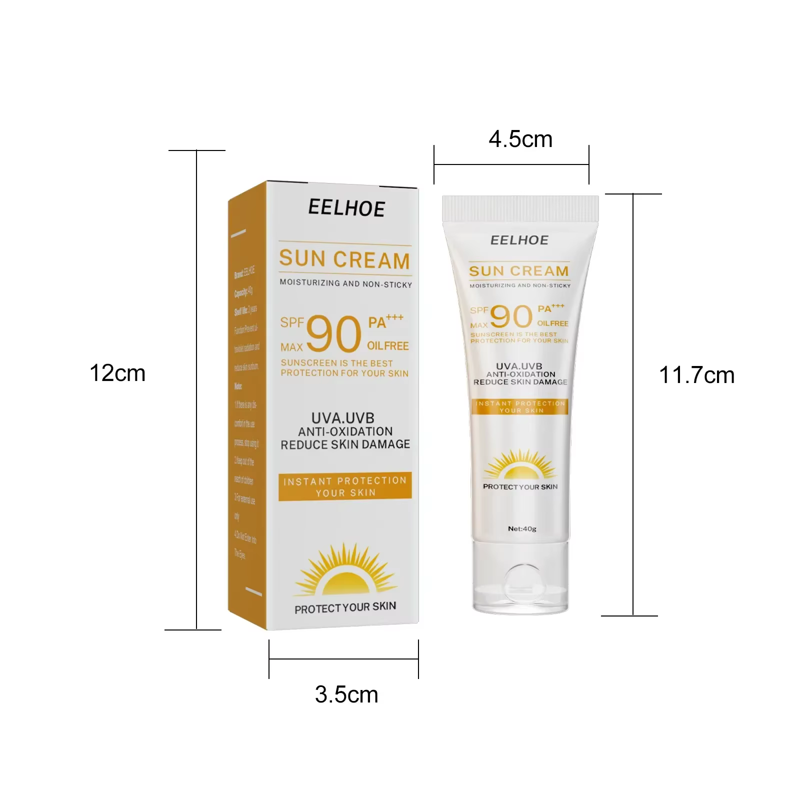 Crème solaire éclaircissante Spf90