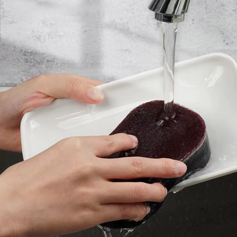 Gomme d'essuie-glace en éponge, 1 pièce, dissolvant de rouille, brosse, nettoyeur de Pot de vaisselle, détartrage émeri, Pots à frotter, Gadgets de nettoyage de cuisine