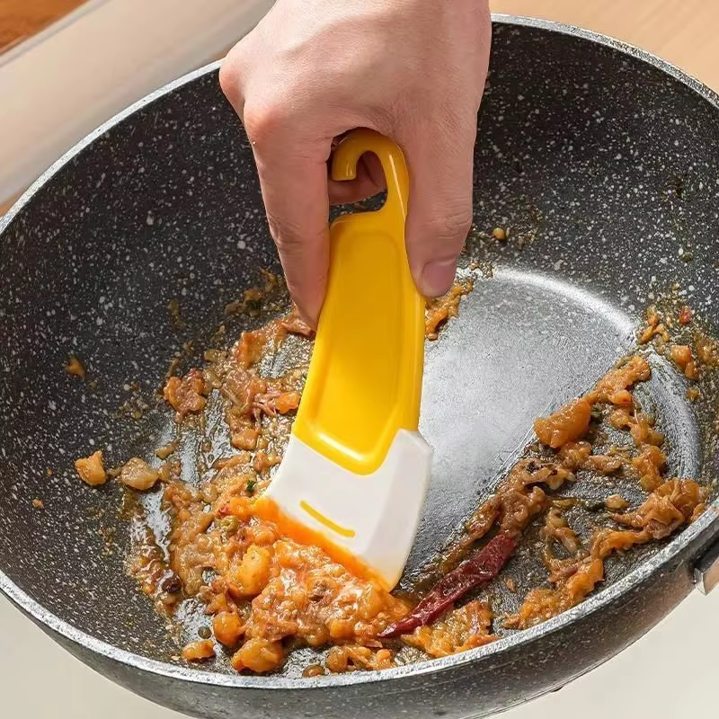 Spatule de nettoyage, grattoir de cuisine à lame souple, brosse pour nettoyer casseroles, poêles et vaisselle sale, outils de nettoyage, outil de cuisson et de pâtisserie, gadget de cuisine