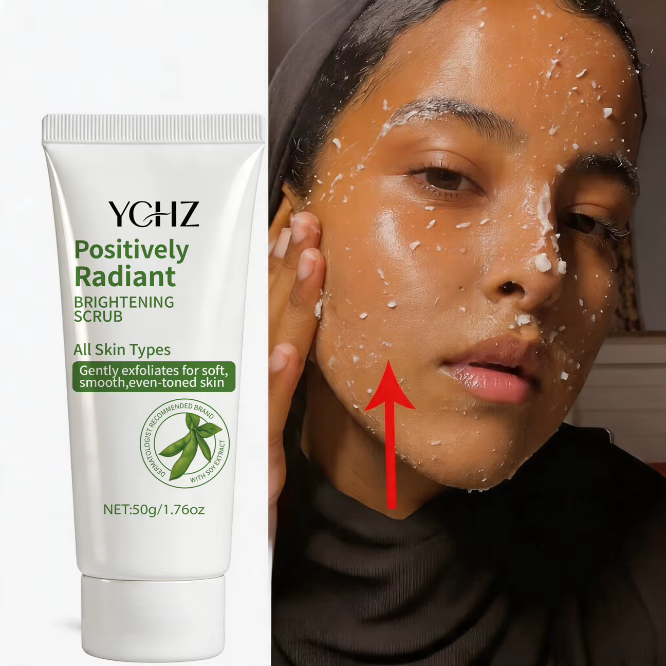 Gel nettoyant exfoliant pour une peau éclatante