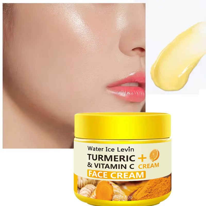 Crème pour le visage au curcuma et à la vitamine C - Hydrate en profondeur