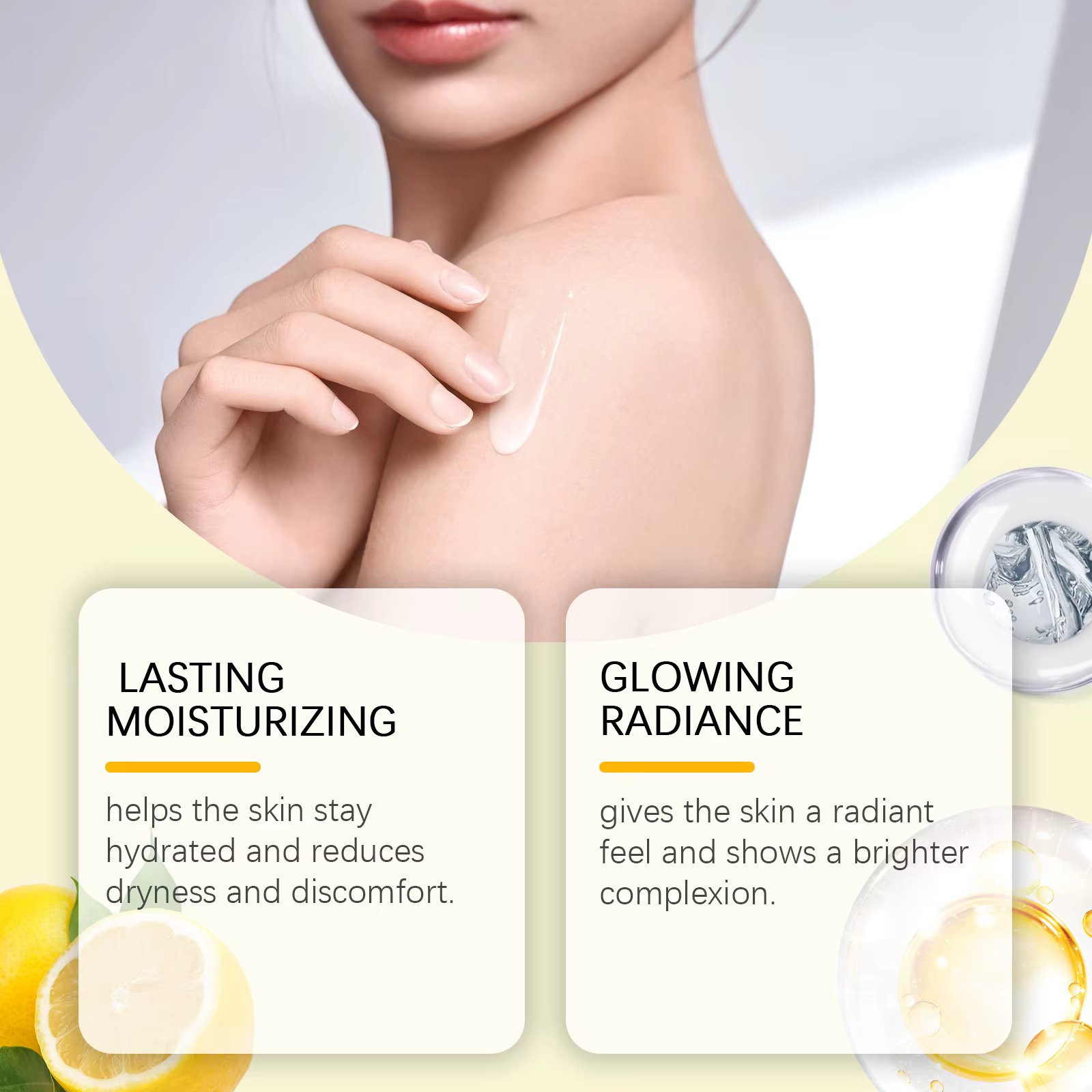 Lotion pour le corps éclaircissante au citron