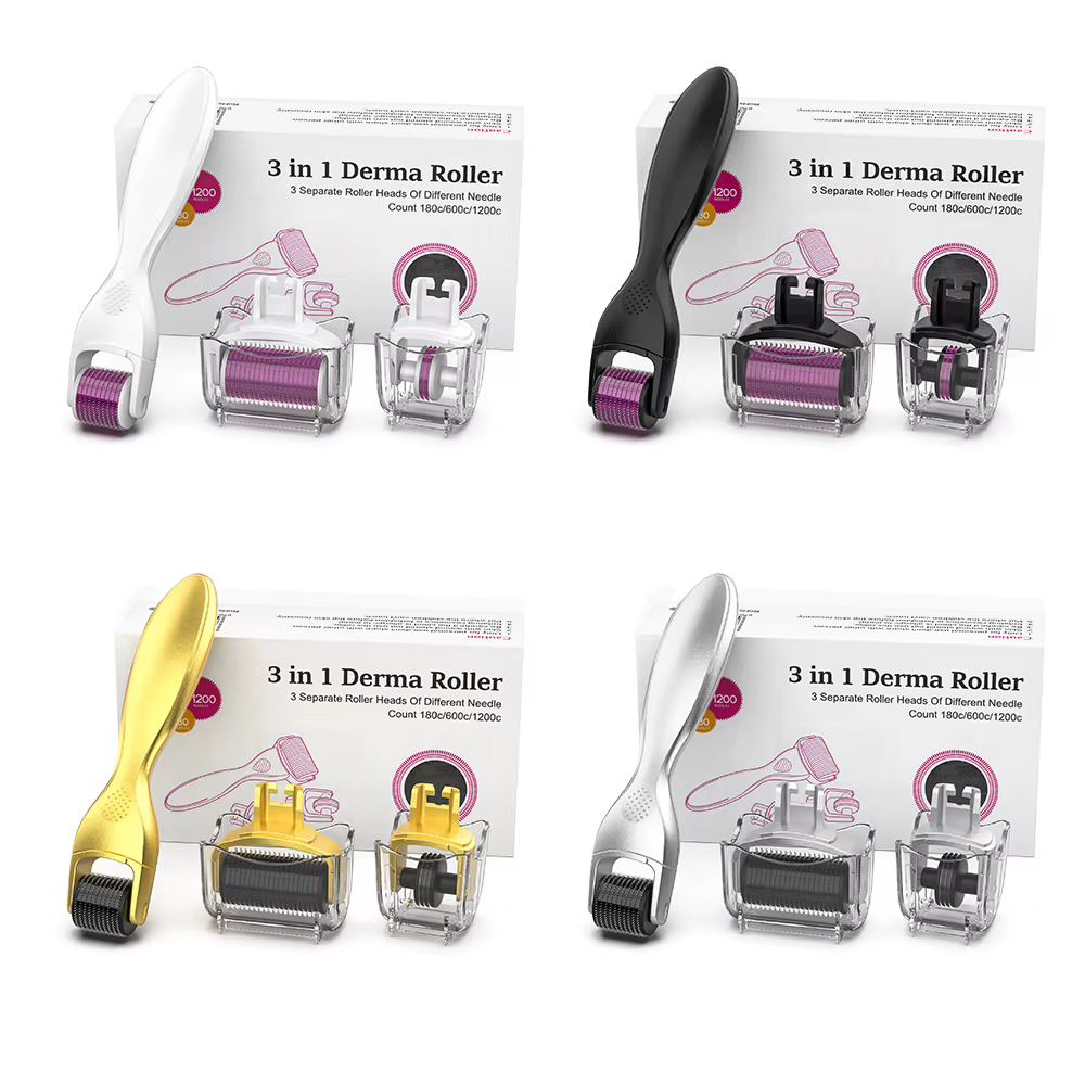 Rouleau Derma 3-en-1 à micro-aiguilles