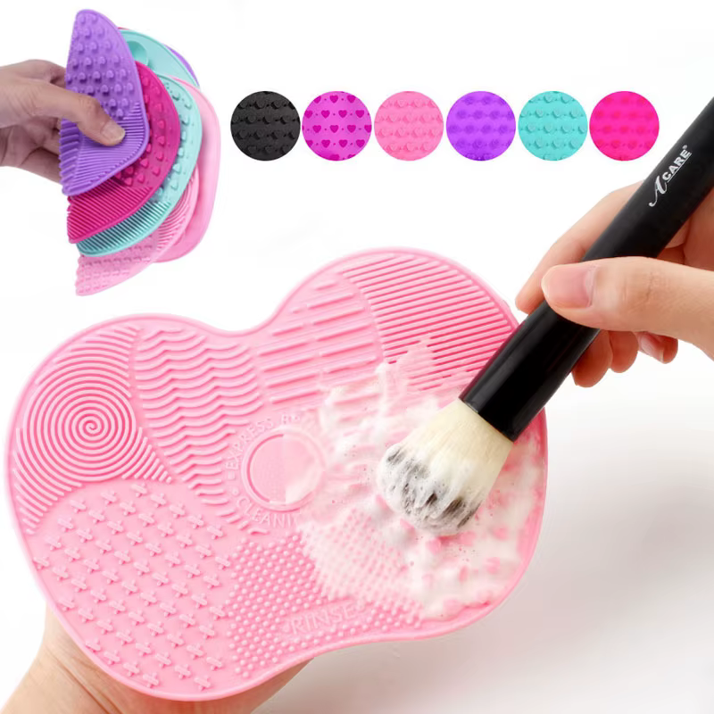 Tampon à récurer brosse cosmétique
