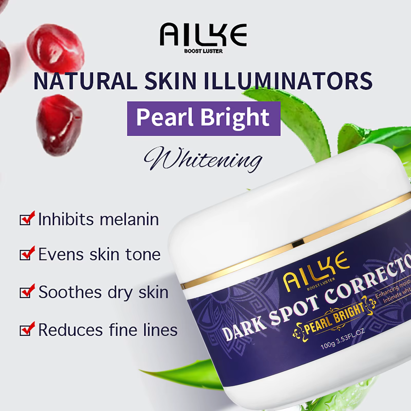 Crème visage LKIAE Arbutin Pawpaw pour femmes