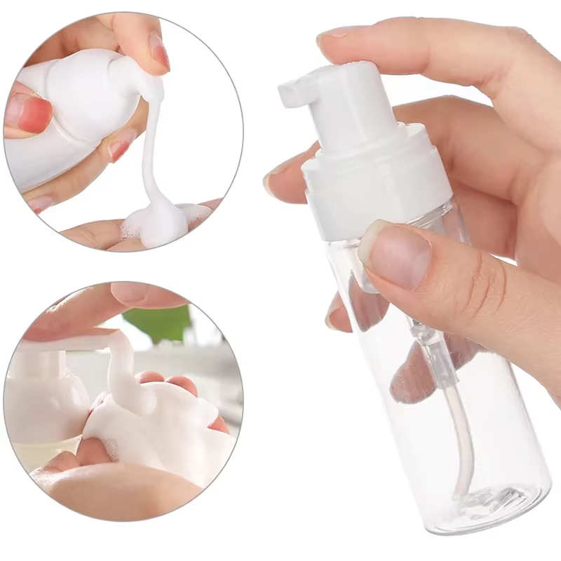 2 pièces 30ml 50ml 60ml 100ml bouteille de pompe à mousse en plastique vide visage cils