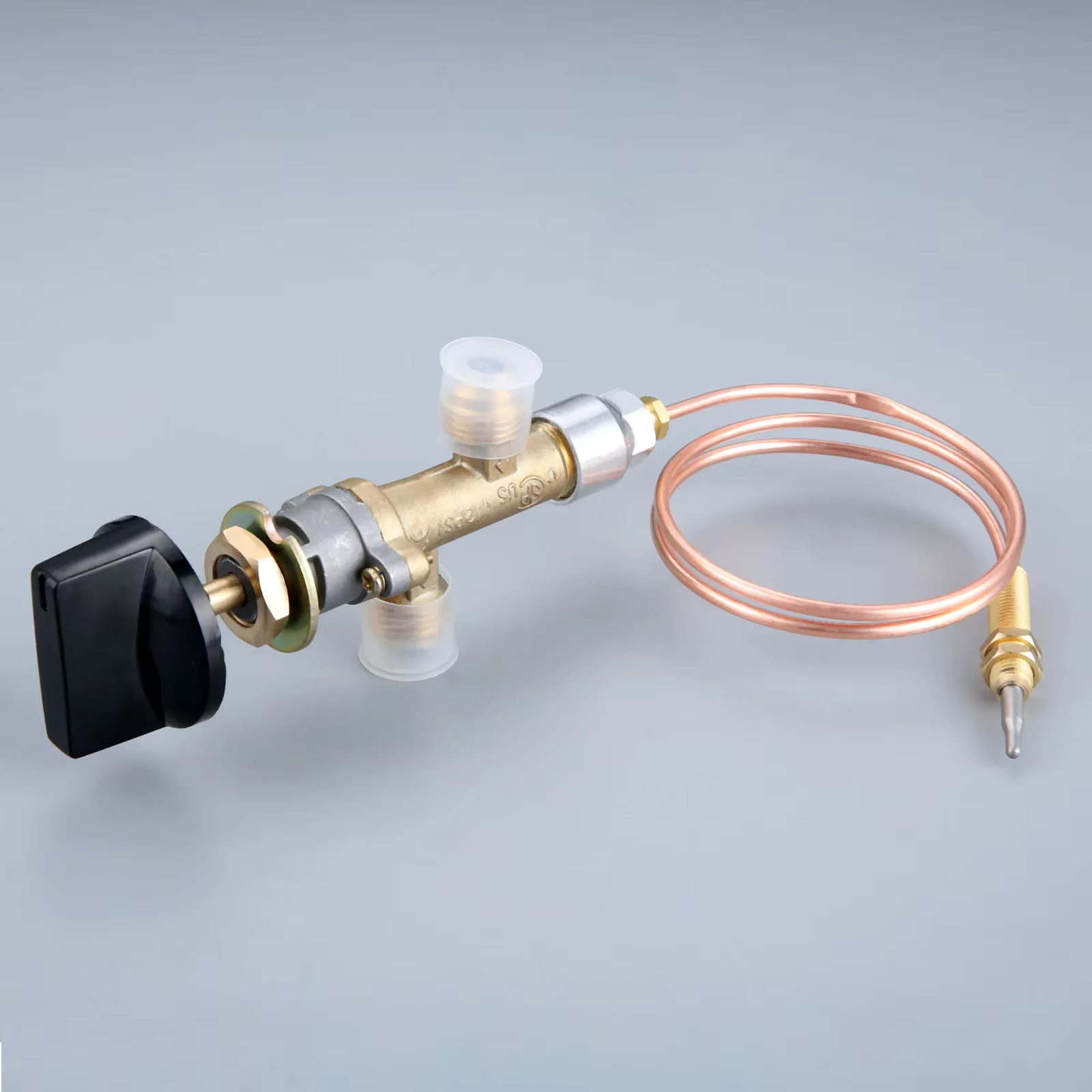 Vanne de commande de foyer pour gril à gaz, foyer, thermocouple avec interrupteur à bouton, tête filetée M8 x 1, 600mm