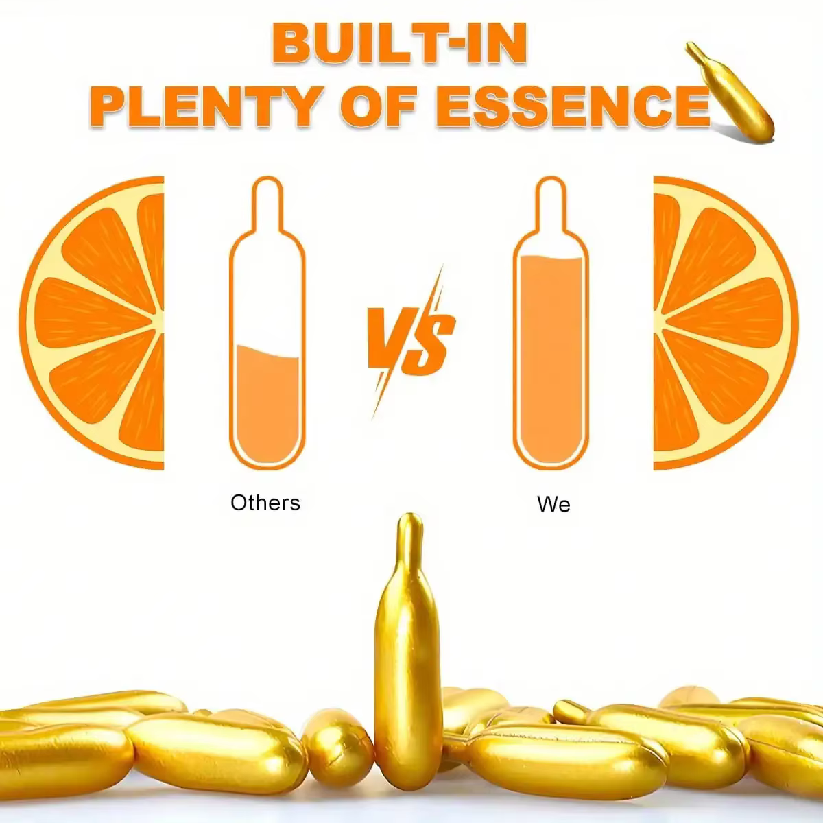Capsules d'essence hydratante de vitamine E