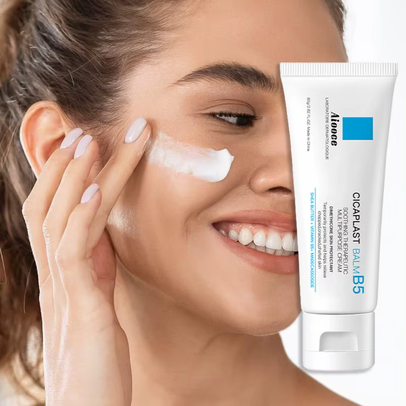Crème réparatrice de barrière à la vitamine B5 80g, hydratant à la nicotinamide, soulage les rougeurs sèches et sensibles, non irritant, soin du visage quotidien