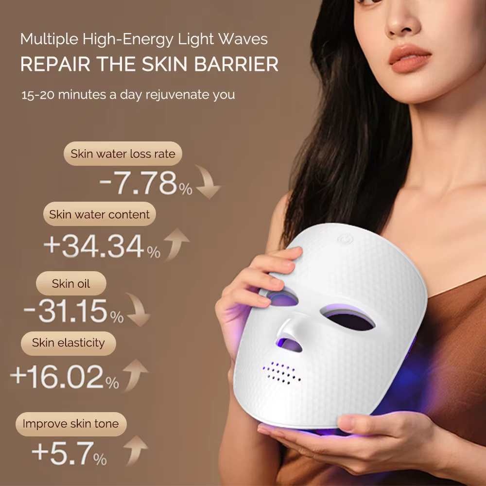 Masque Facial LED 7 couleurs
