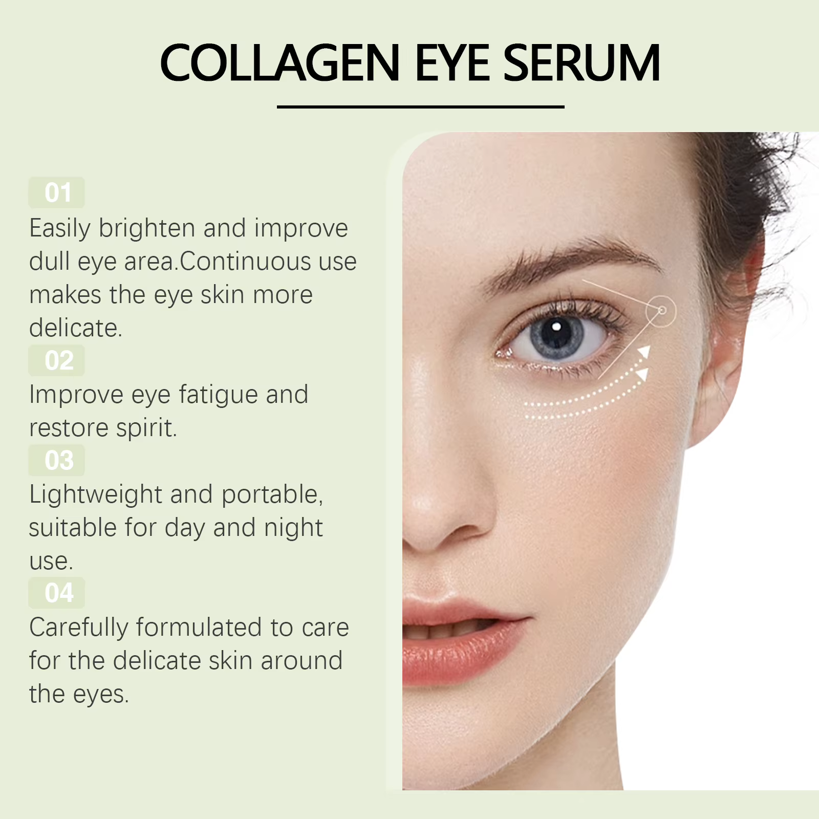 Sérum pour les yeux au collagène