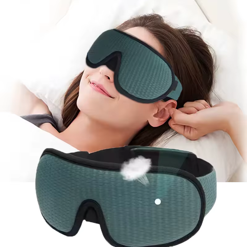 Masque pour les yeux de sommeil Contour 3D adapté aux dormeurs secondaires -100% occultant doux et sans stress -