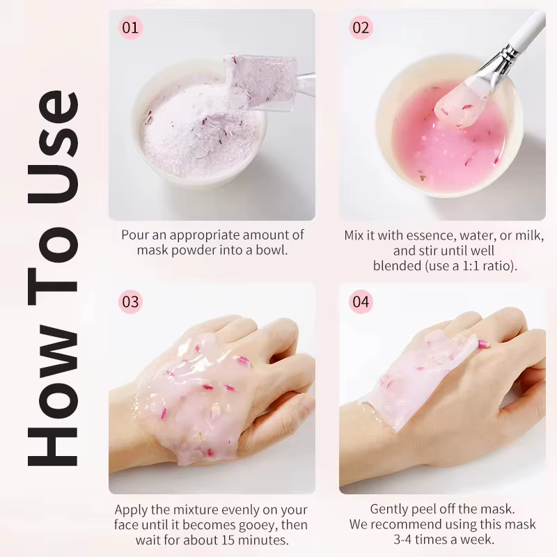 Masque en poudre Crystal Soft 350g Unisexe Acide Hyaluronique
