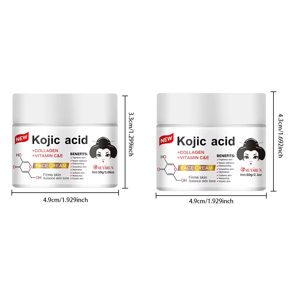 SUYARUN Crème à l'acide kojique à la propolis et à la vitamine E – éclaircissante