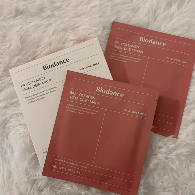 Masque facial en gel hydratant au collagène Biodance