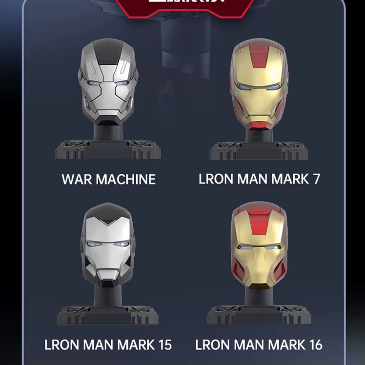 MORSTORM Original Iron Man casque masque Machine de guerre MK16 MK42 MK85 bricolage peut ouvrir fermer jouets modèle figurine d'action assemblé cadeau