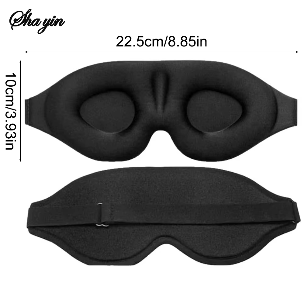 Masque pour les yeux 3D réglable adapté aux hommes et aux femmes sans pression