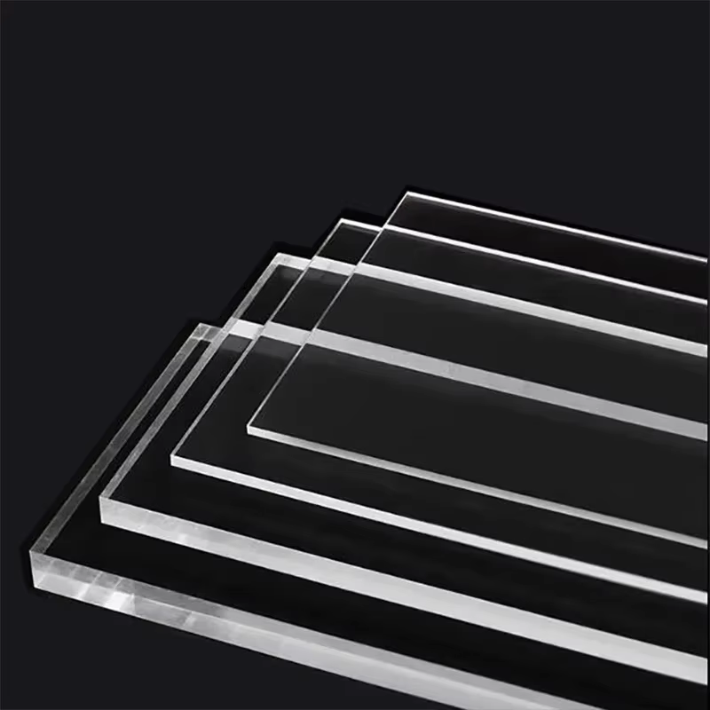 Plaque de plexiglas en feuille acrylique transparente transparente PMMA