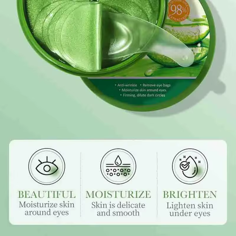 Masque pour les yeux au collagène à l'aloe Vera