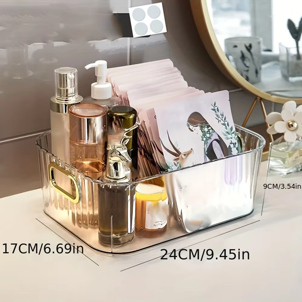 Boîte de rangement de bureau 2 pièces, couvercle de gommage pour masque Facial, support de rangement, panier de tri, rouge à lèvres, bureau, soins de la peau, boîte de cosmétiques, organisateur