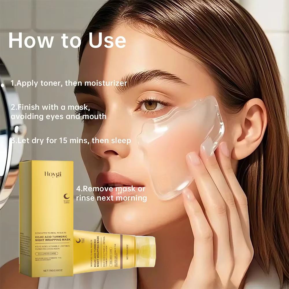 Masque au collagène profond au curcuma
