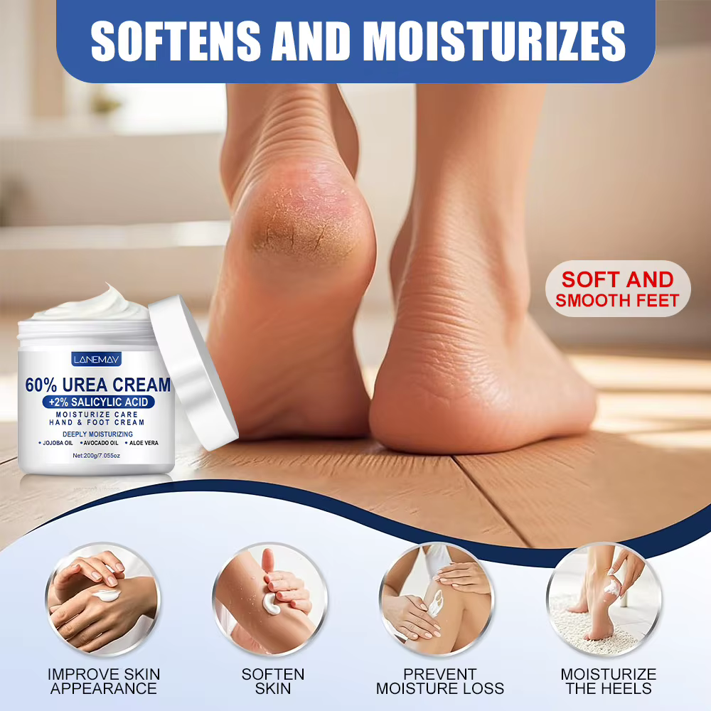 3PCS 60% Crème à l'urée pour les mains et les pieds