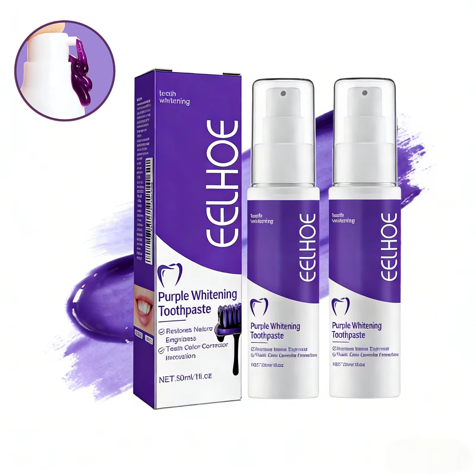 Dentifrice blanchissant V34, blanchiment instantané des dents, élimination des taches dentaires et du tartre, hygiène buccale, haleine fraîche, nettoyant oral