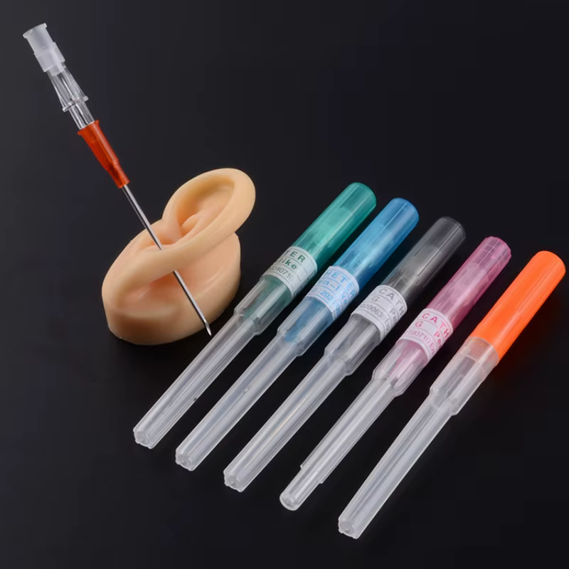 Aiguilles de perçage jetables stérilisées en acier chirurgical, pour oreilles, nez, nombril, mamelons, outils de perçage, 50/5 pièces