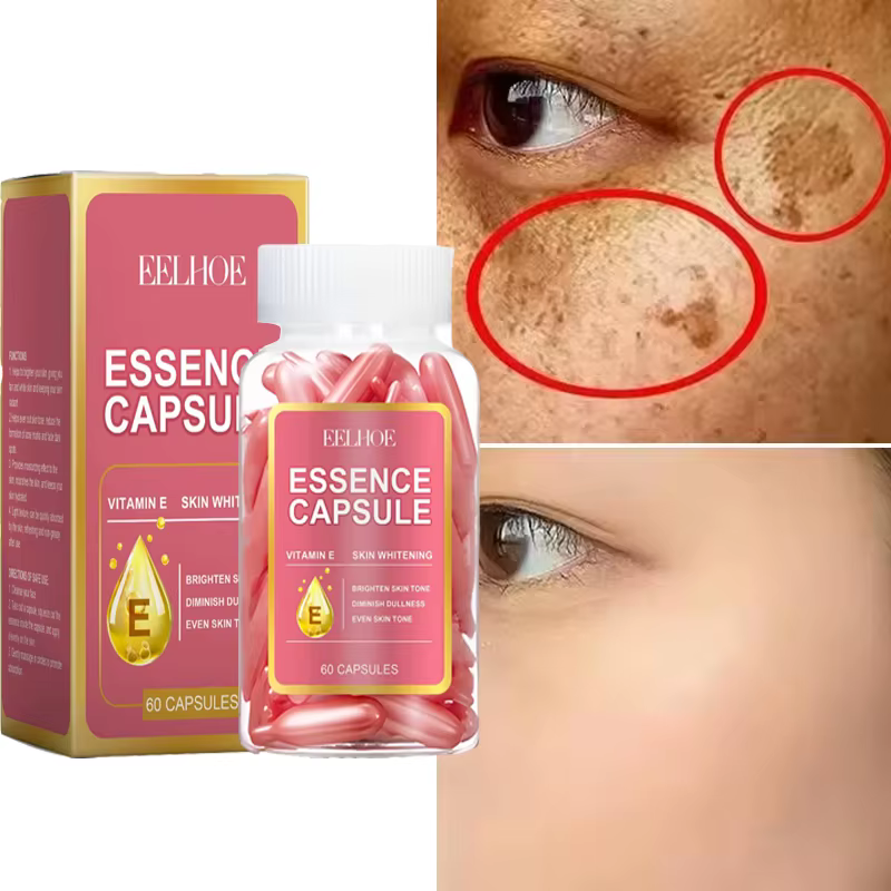 Capsule dissolvant de taches foncées de vitamine E Visage