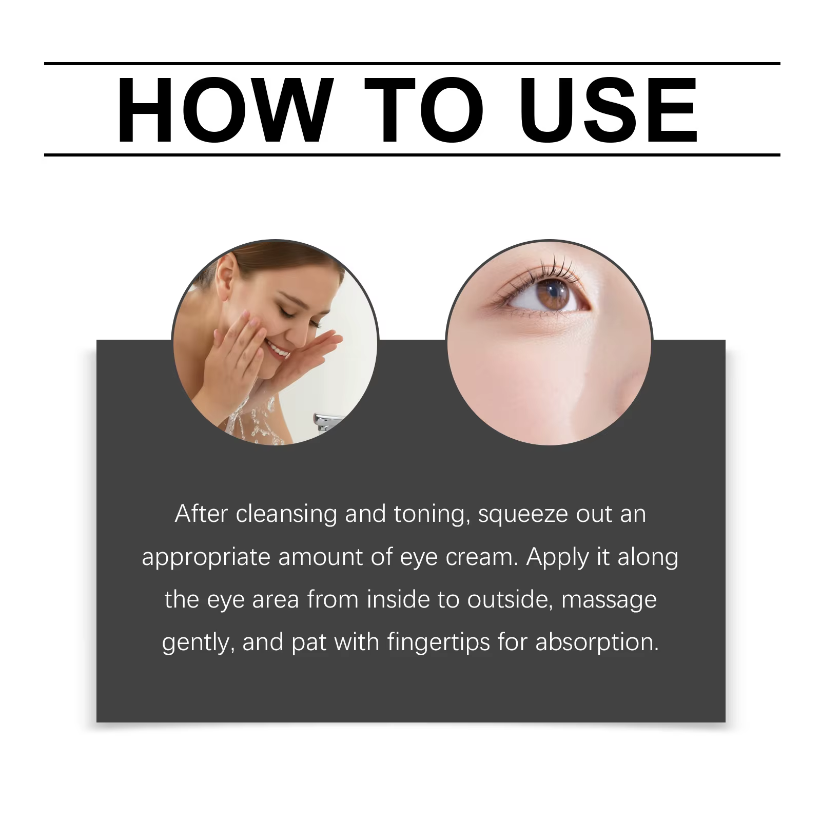 Crème pour les yeux ferme