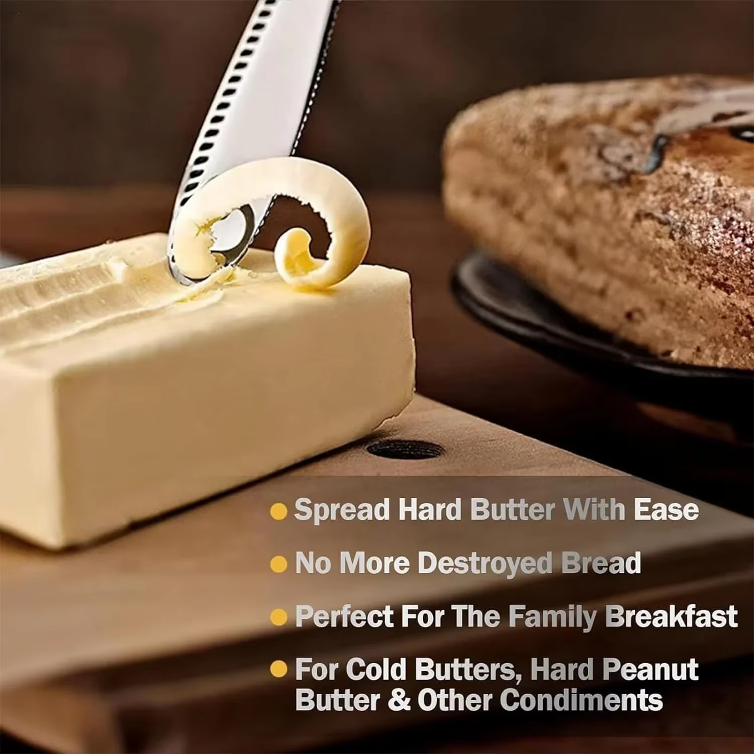 Couteau à beurre, vaisselle, fromage avec trous, couteau à crème, couteau à pain et à confiture, couteau à beurre au fromage 1 pièces