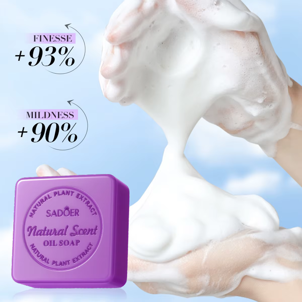 Savon aux huiles essentielles de lavande