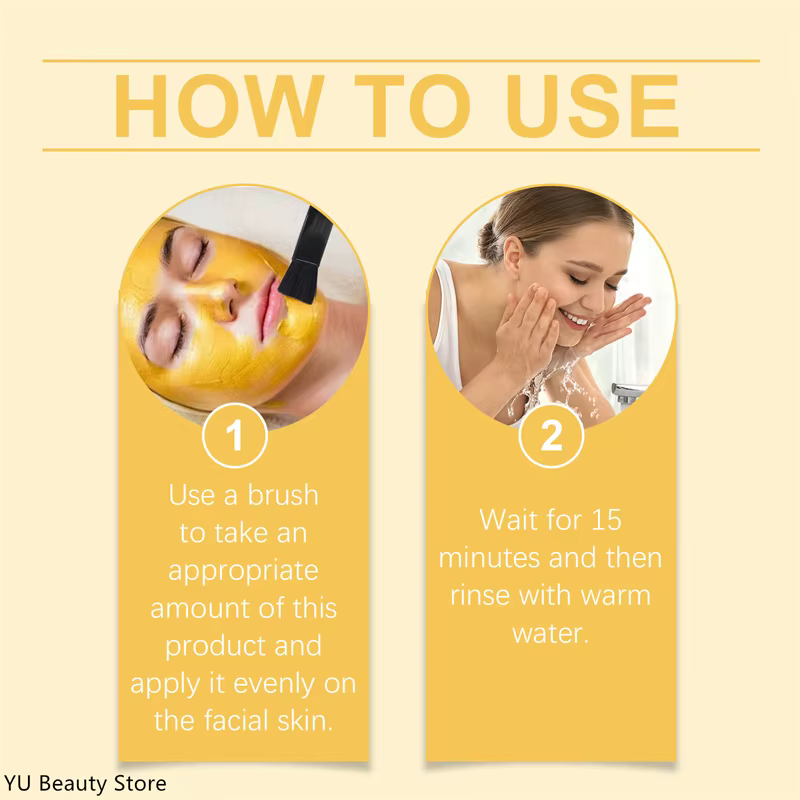 Masque en argile au curcuma et à la vitamine C